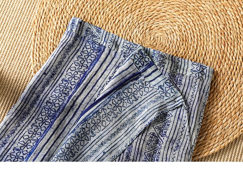 2026 여름 드레스 새로운 청화 백자 레트로 다용도 문예 하나 슬라이스 레이스업 포장 치마 반신 스커트 상세 이미지 14