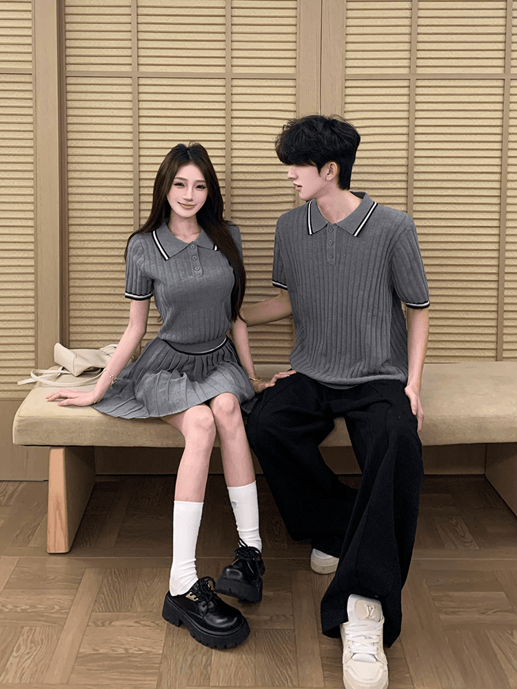 2026 여름 새로운 학원 스타일 니트 세트 여성복 69 원 남자 POLO 셔츠 48 원 상세 이미지 5
