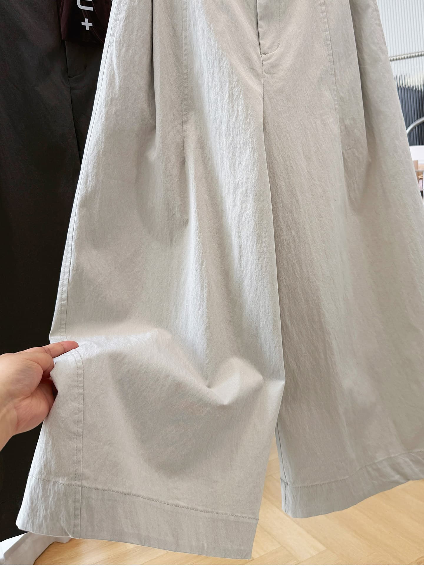 한 부서 느긋한 바람 느슨함 센스 바지 가을 자이언트 잘 생긴 ~ 중 루즈핏 넓은 다리 캐주얼 바지 여성 여덟 9 포인트 풍선 바지 상세 이미지 19
