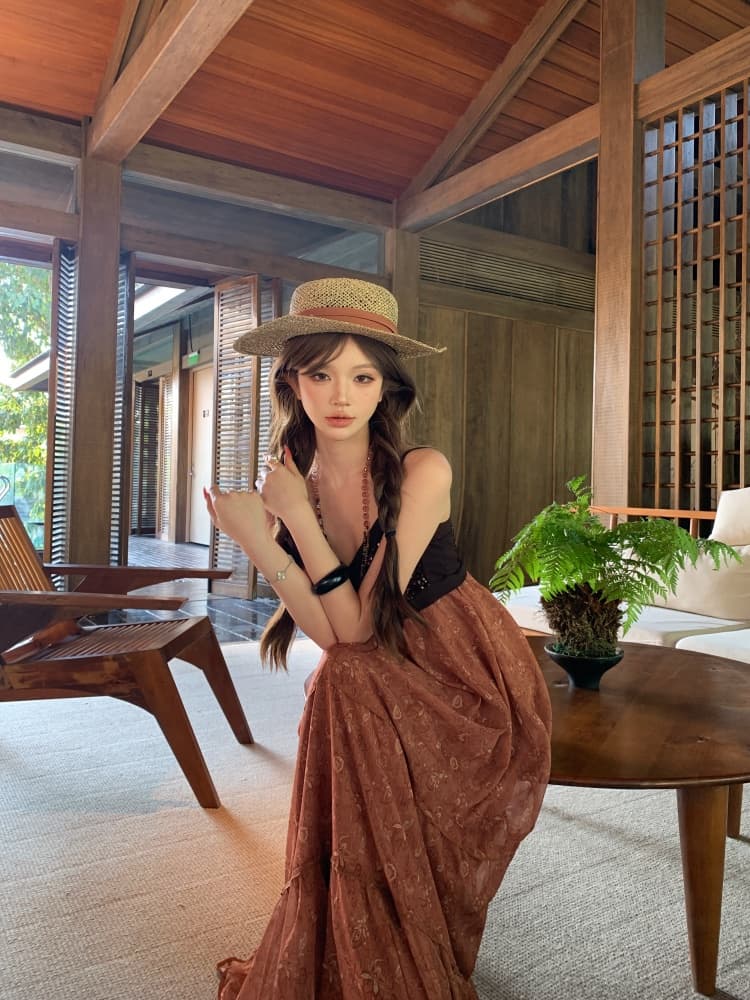 작은 6 월 6 월 브리트니 년 전투 치마 벨벳 스팽글 패치워크 어둠 곡물 다중 레이어 패치워크 4 미터 밑단 드레스 상세 이미지 7