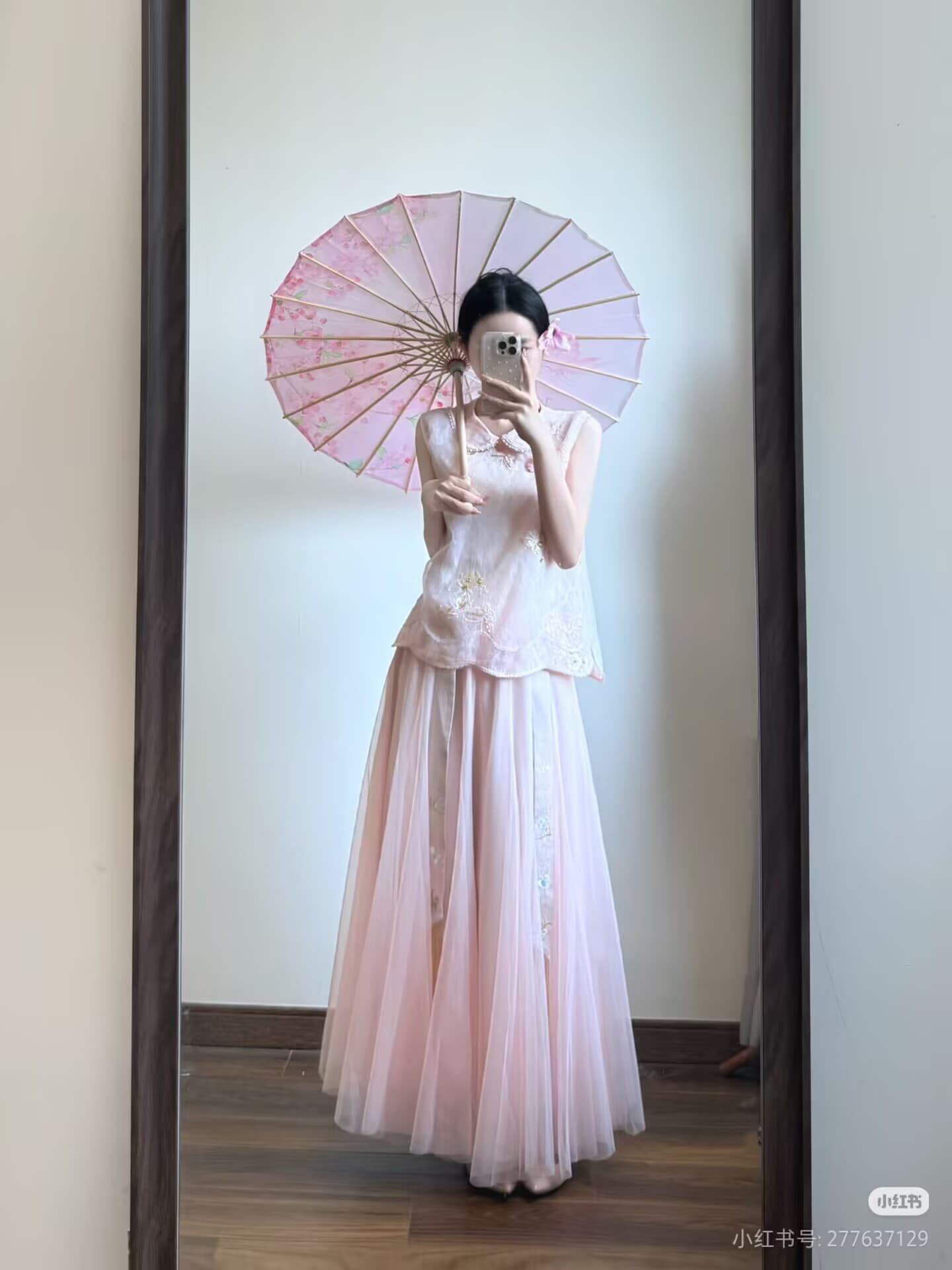파빌리온 와우 작은 금붕어 물 만난 고기처럼 새로운 중식 국풍 레이스 자수 조끼 여자 여름 민소매 맨위 이미지 3