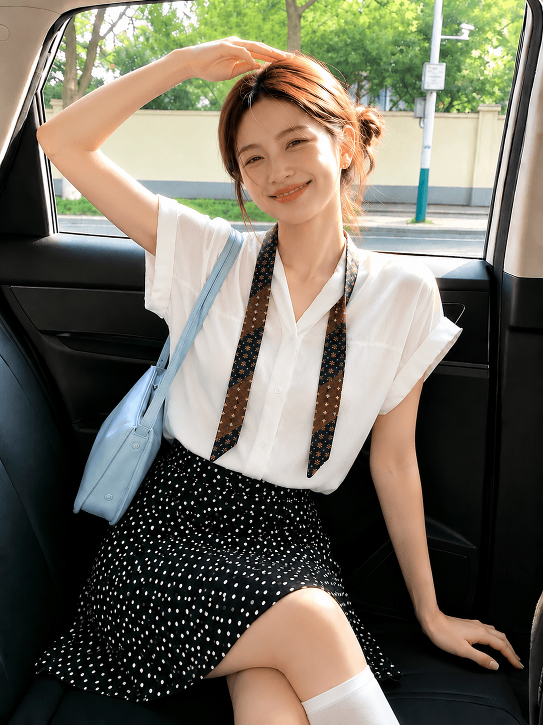 익스트림 제인 화이트 반팔 여성 셔츠 여름 패션 외국 가스 작은 셔츠 우아함 오래된 돈 바람 루즈핏 통기성 셔츠 이미지 3