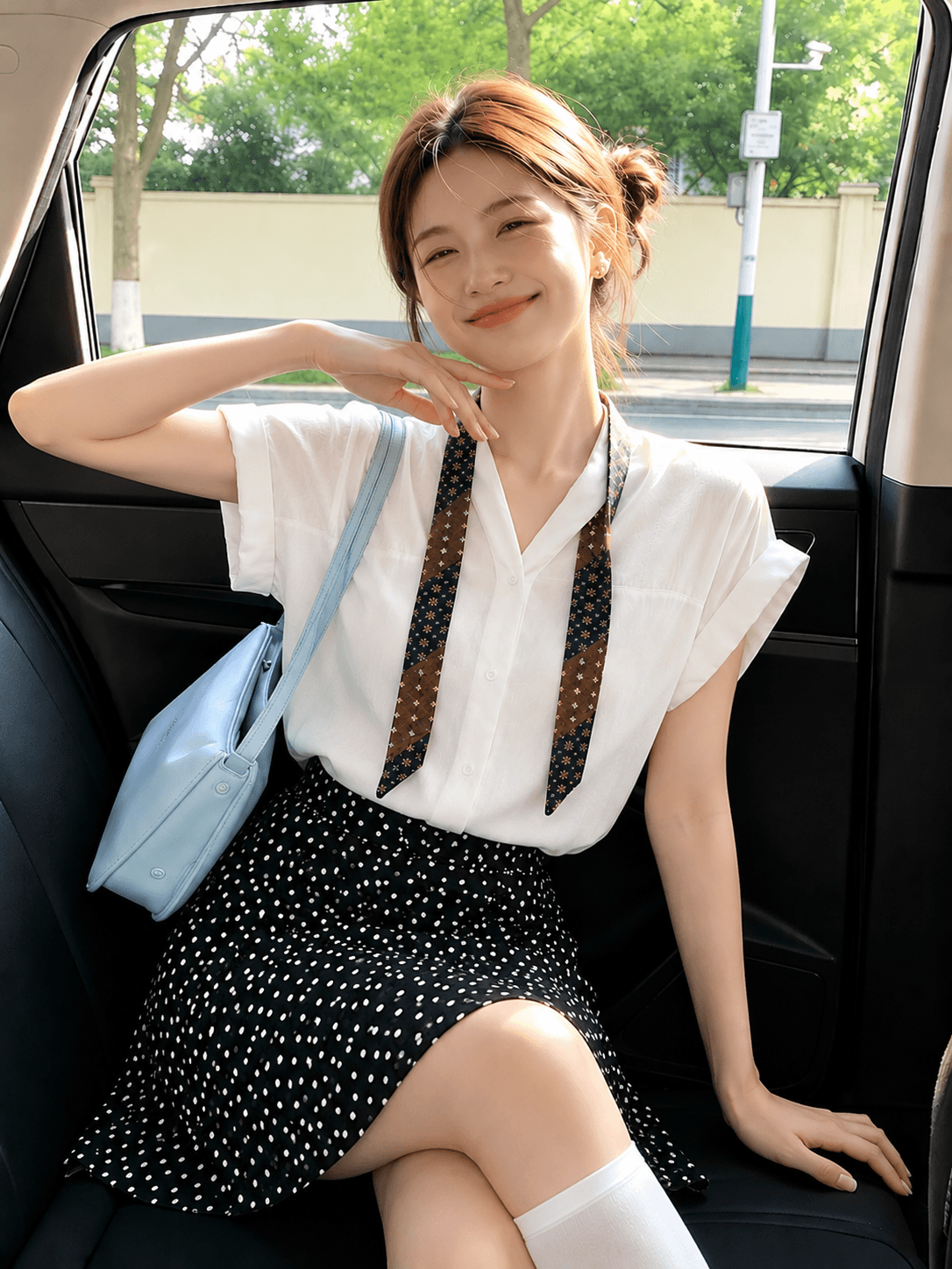 익스트림 제인 화이트 반팔 여성 셔츠 여름 패션 외국 가스 작은 셔츠 우아함 오래된 돈 바람 루즈핏 통기성 셔츠 이미지 2