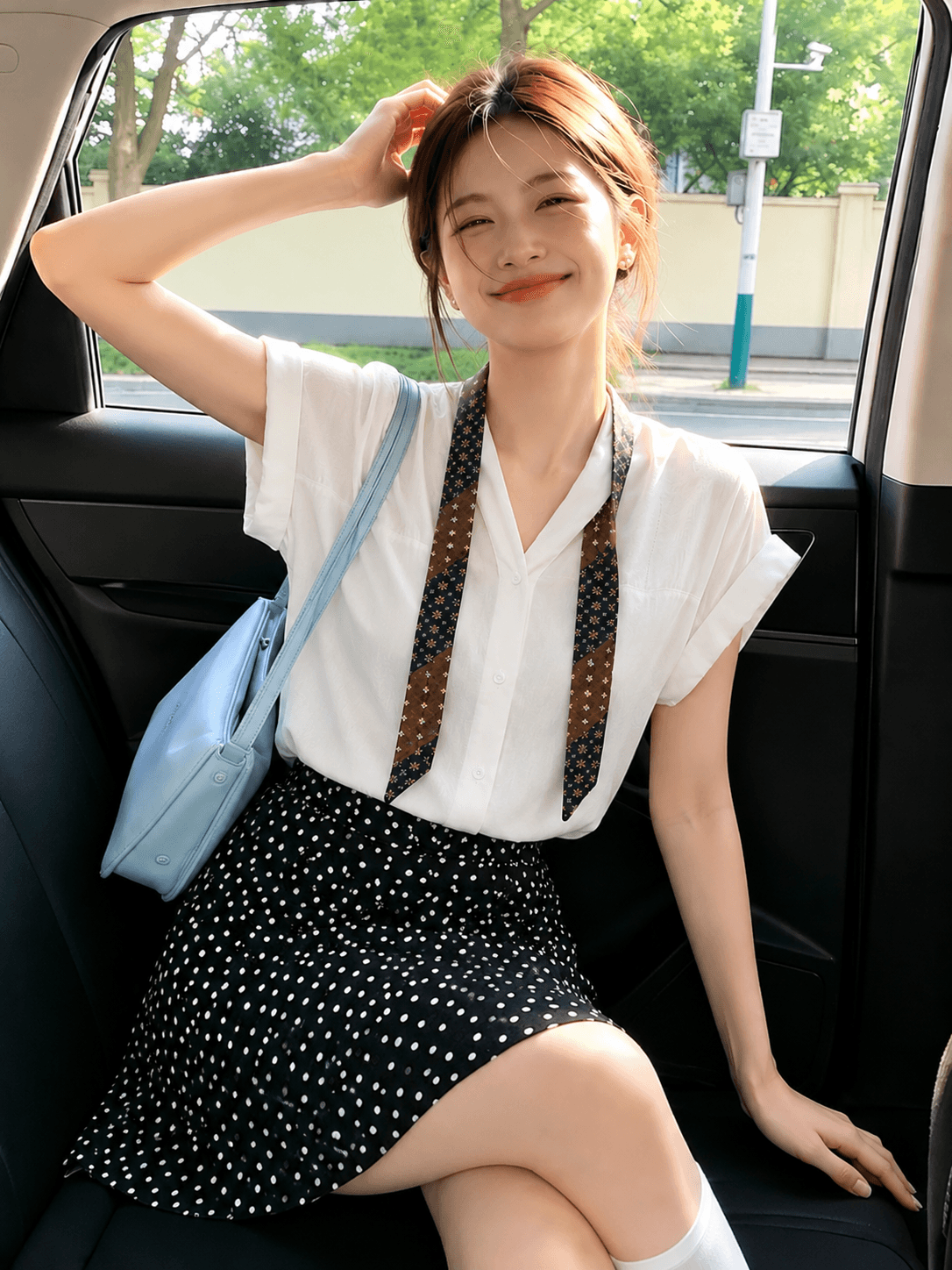 익스트림 제인 화이트 반팔 여성 셔츠 여름 패션 외국 가스 작은 셔츠 우아함 오래된 돈 바람 루즈핏 통기성 셔츠 이미지 4