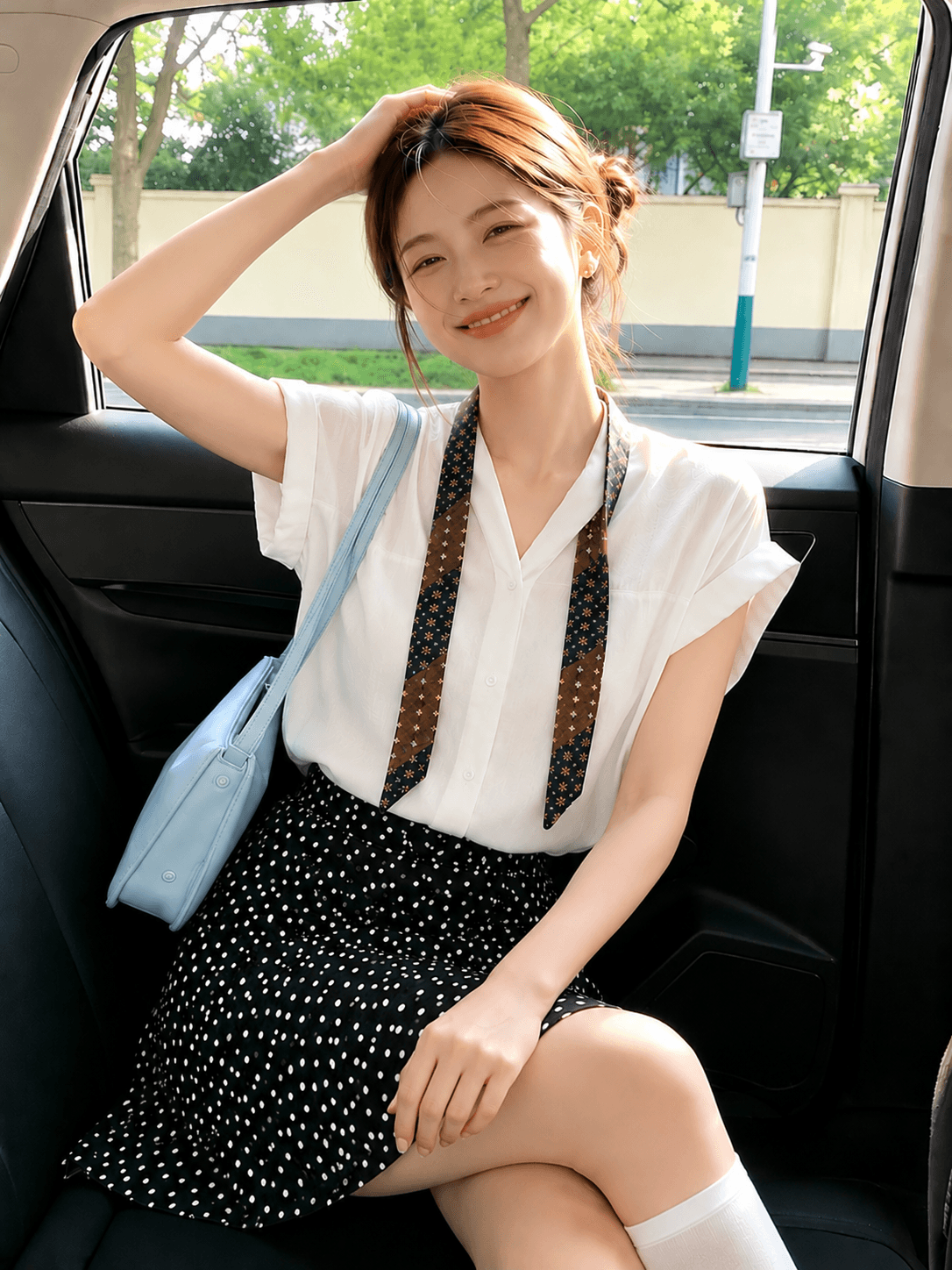 익스트림 제인 화이트 반팔 여성 셔츠 여름 패션 외국 가스 작은 셔츠 우아함 오래된 돈 바람 루즈핏 통기성 셔츠 상세 이미지 5