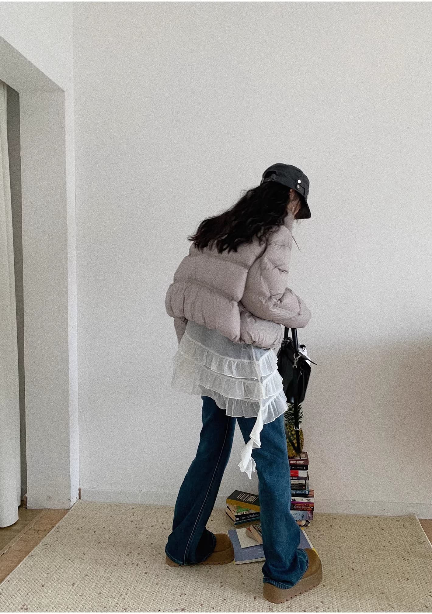 봄 여름 한 부서 디자인 센스 여러 단계 스택 착용 인사이드 가져 가라. 망사 불규칙 시스루 화이트 조끼 원피스 1025 상세 이미지 9