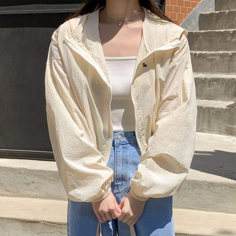 여름 얇은 스타일 루즈핏 자외선 차단 의류 통기성 차가운 센스 국방 자외선 자외선 차단 복 야구 외투 에어컨 셔츠 1181 이미지 2