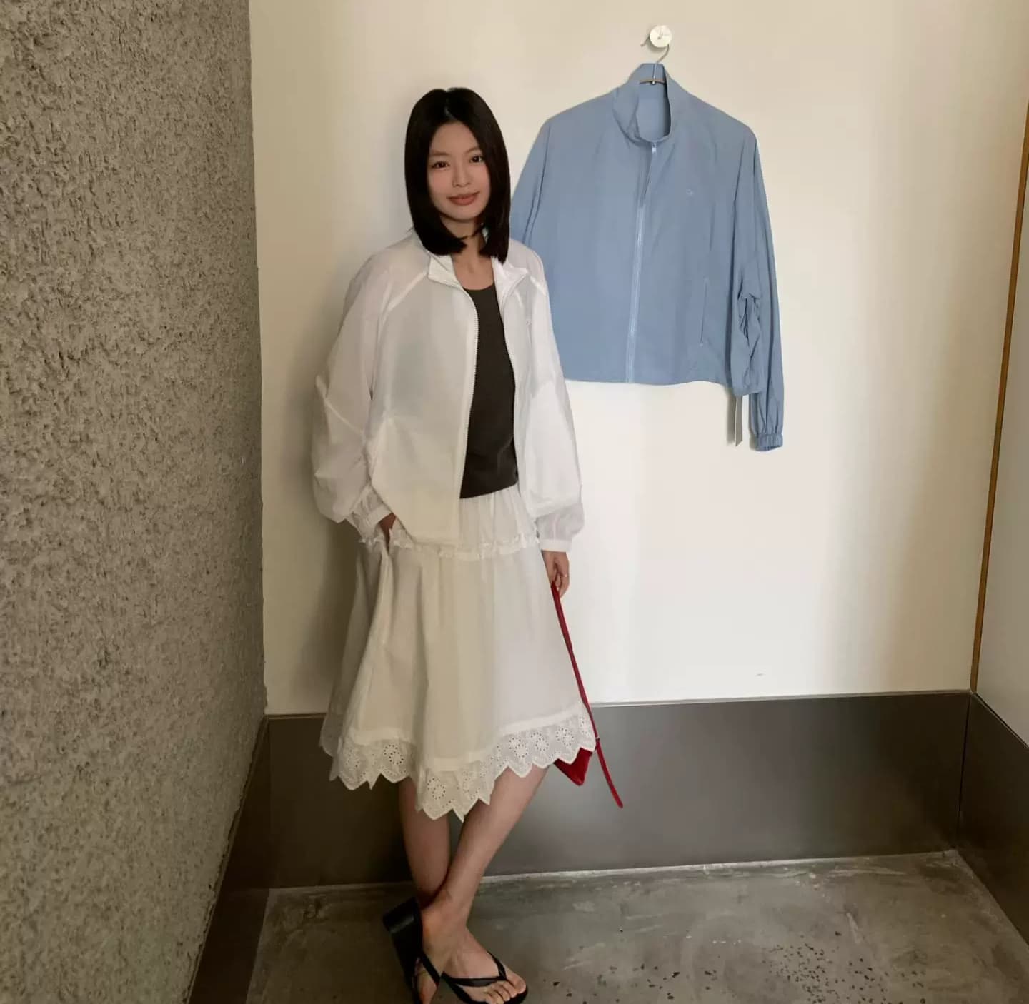 26 여름 한국 스타일 루즈핏 스탠드 칼라 지퍼 얇고 가벼운 자외선 차단 의류 여성 슬림해 보이는 캐주얼 얇은 스타일 재킷 짧은 외투 1195 상세 이미지 3