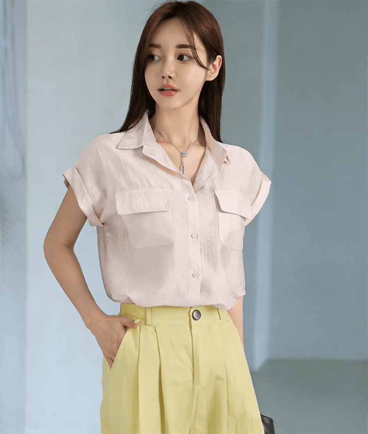 봄 여름 새로운 한국 스타일 루즈핏 모통이 칼 워시 물 면 넓은 다리 캐주얼 바지 9 분 바지 뒤에 허리밴드 상세 이미지 10