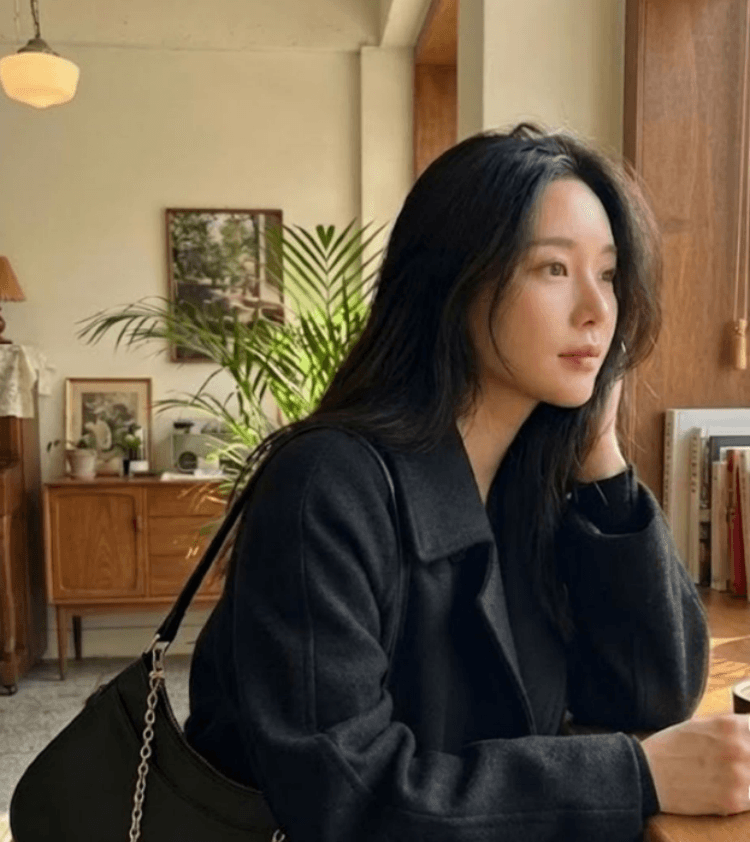 한 부서 고급 센스 레이스업 루즈핏 느긋한 바람을 피우다 롱 코트 모직 외투 상세 이미지 12