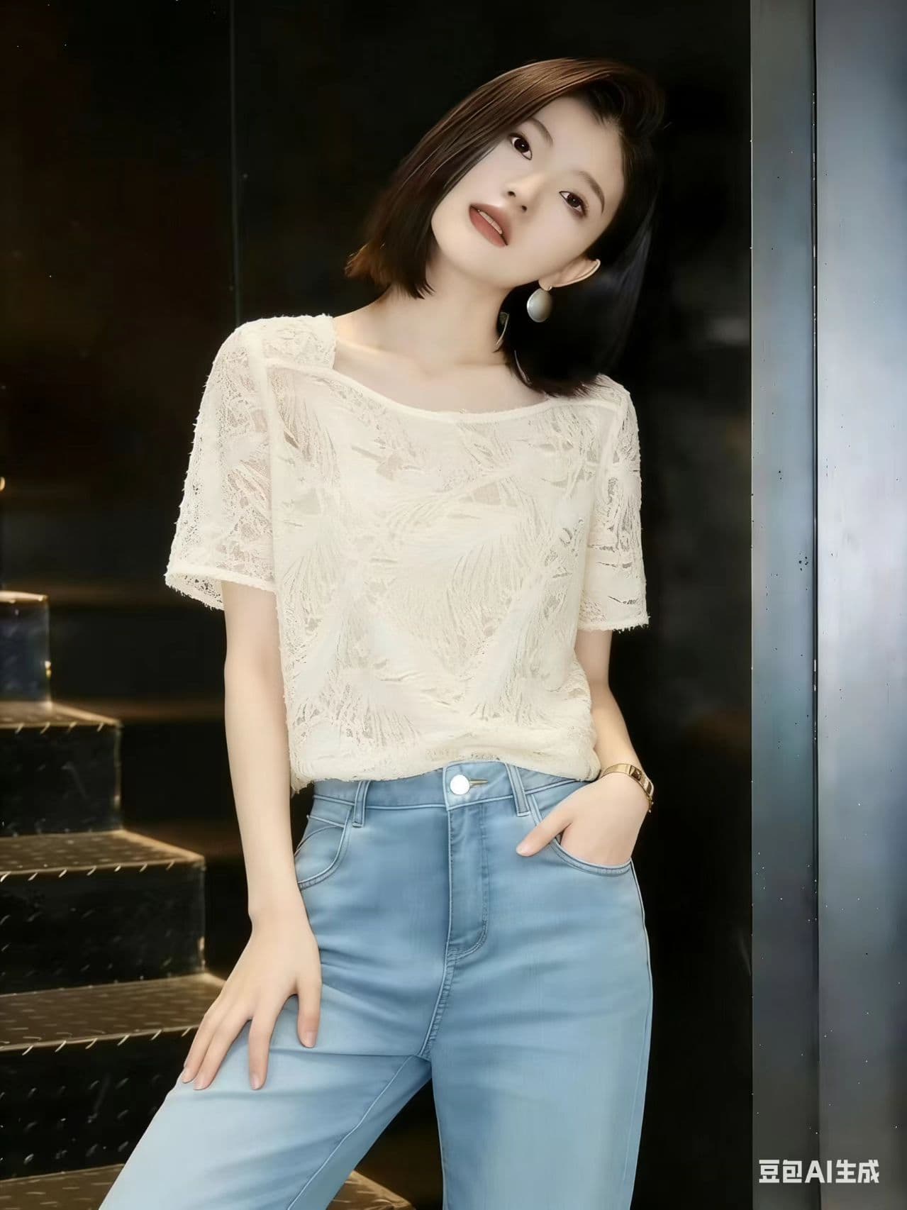 여름 빛과 그림자 아름다움 우아함 작은 셔츠 2026 여름 새로운 술 질감 재료 통기성 여성 셔츠 이미지 3