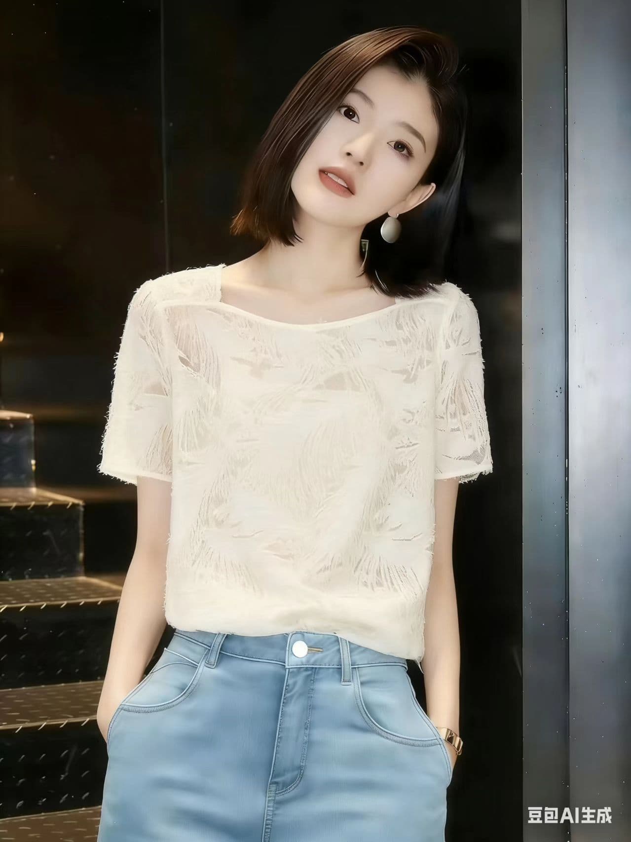 여름 빛과 그림자 아름다움 우아함 작은 셔츠 2026 여름 새로운 술 질감 재료 통기성 여성 셔츠 상세 이미지 3