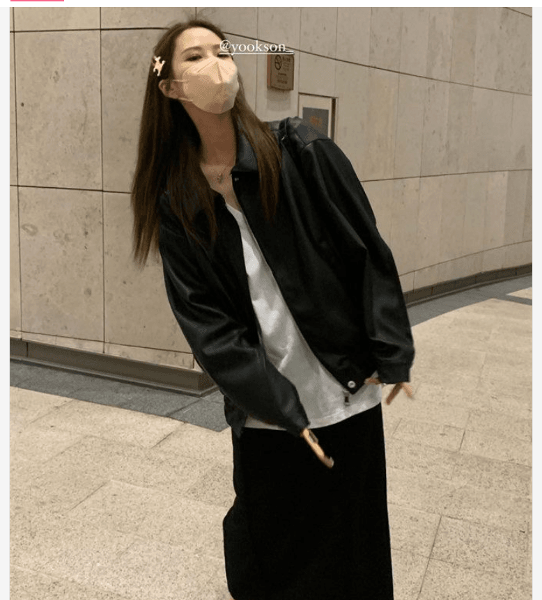 디자인 센스 레트로 문지르다 색상 마 오래된 폴로 칼라 가죽 재킷 재킷 상세 이미지 29
