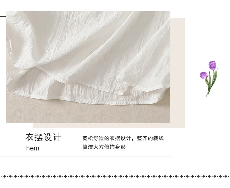 실사 고급 디자인 센스 느긋한 바람 작은 폴로 칼라 반팔 여성 드레스 여름 새로운 루즈핏 슬림해 보이는 롱 스커트 상세 이미지 7