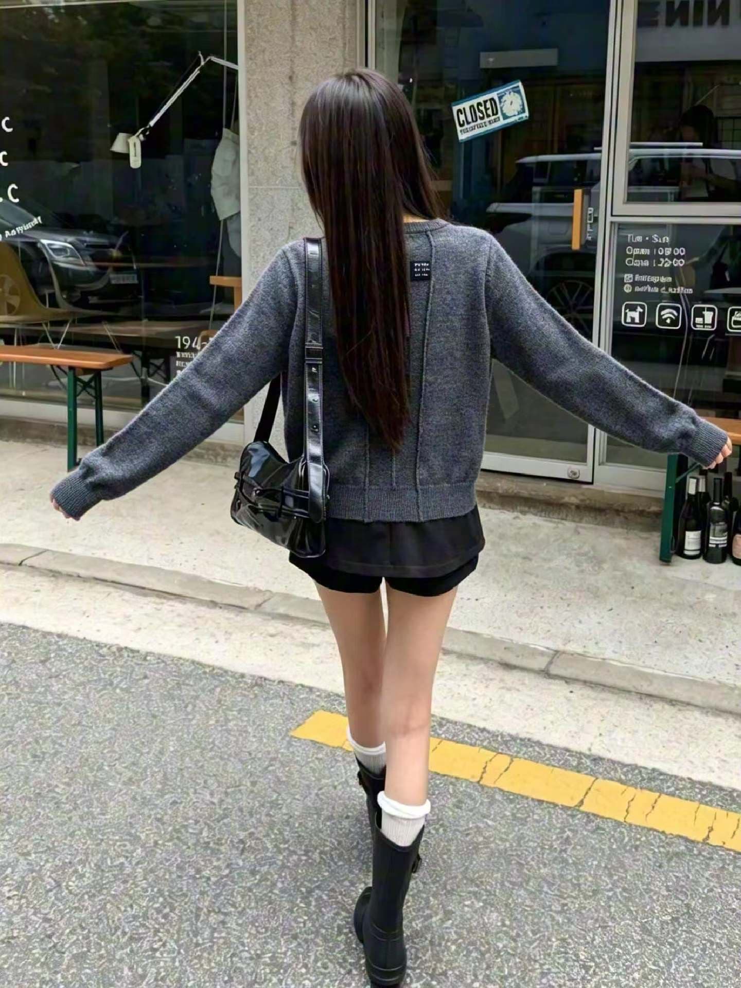 양모 니트 스웨터 여성 라운드 넥 오픈 가디건 2026 새로운 봄 가을 고급 긴팔 외부 잡아라. 의류 스웨터 코트 상세 이미지 20