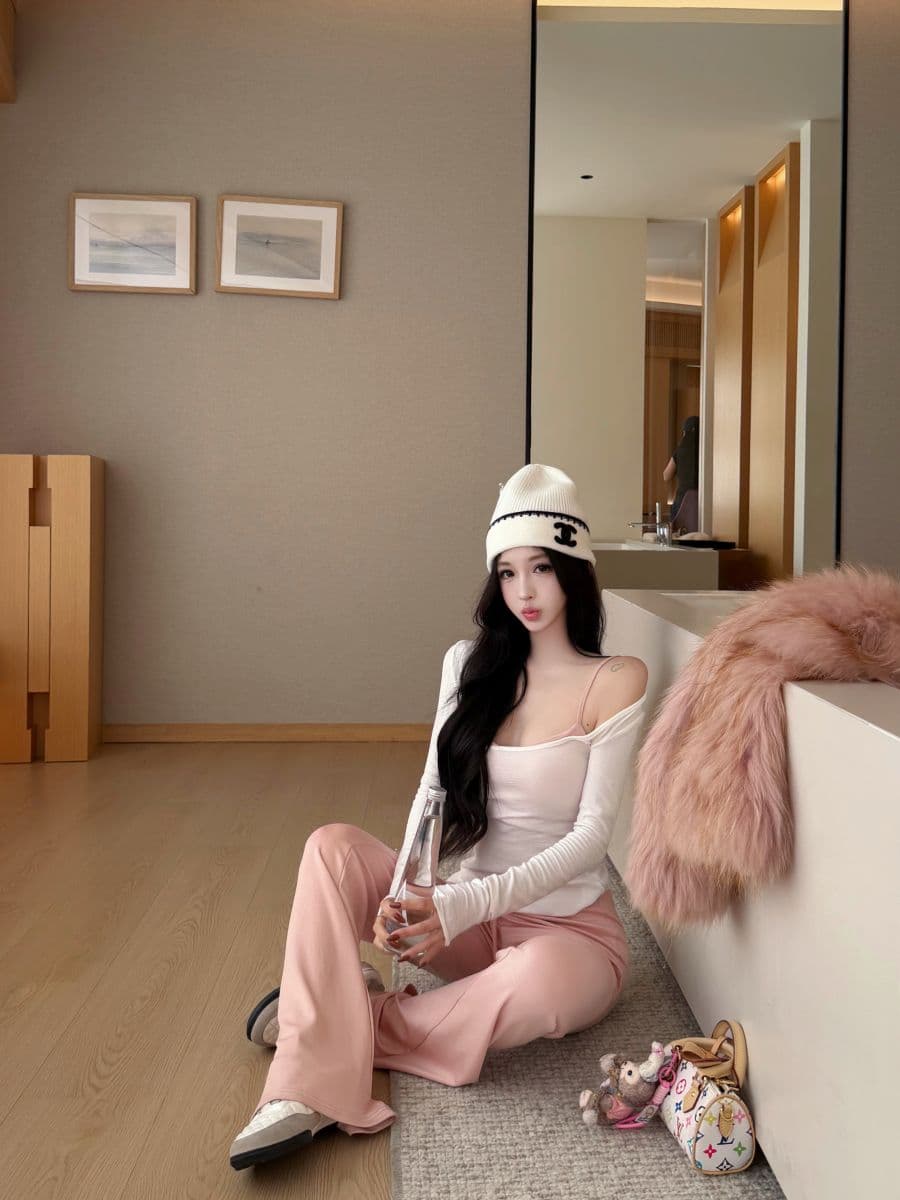 실사 한 부서 캐주얼 세트 여성 이른 가을 새로운 사실 두 조각 긴팔 티셔츠 조끼 맨위 반 스커트 바지 상세 이미지 14