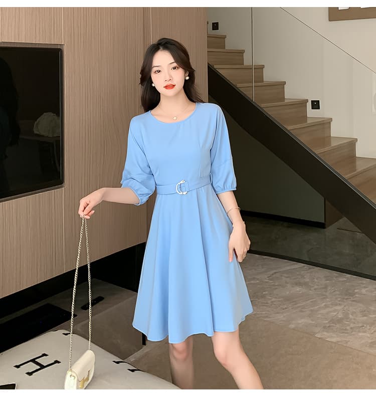 드레스 허리 수축 슬림해 보이는 품격 2026 년 새로운 여름 치마 프랑스식 레트로 작은 정사각형 칼라 첫사랑 치마 상세 이미지 25