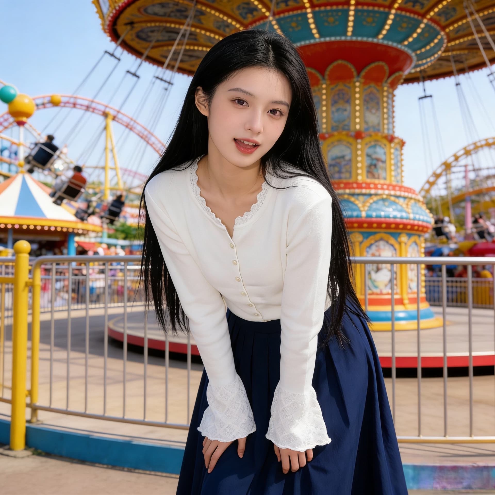 실사 2026 새로운 봄 부드러운 찹쌀 프랑스식 연결 라운드 넥 긴팔 니트 오픈 가디건 맨위 상세 이미지 9