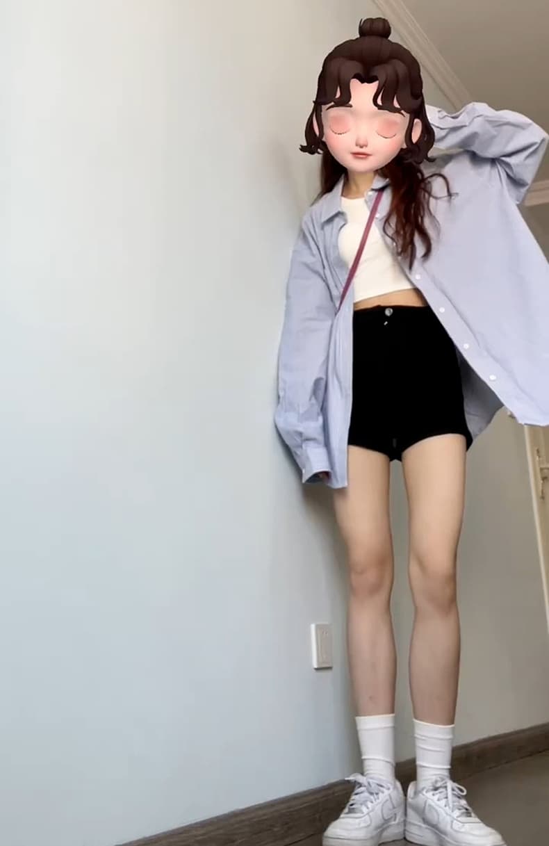 이른 가을 한 부서 chic 다용도 긴팔 여성 셔츠 디자인 센스 고급 센스 파란색 스트라이프 셔츠 루즈핏 맨위 상세 이미지 3
