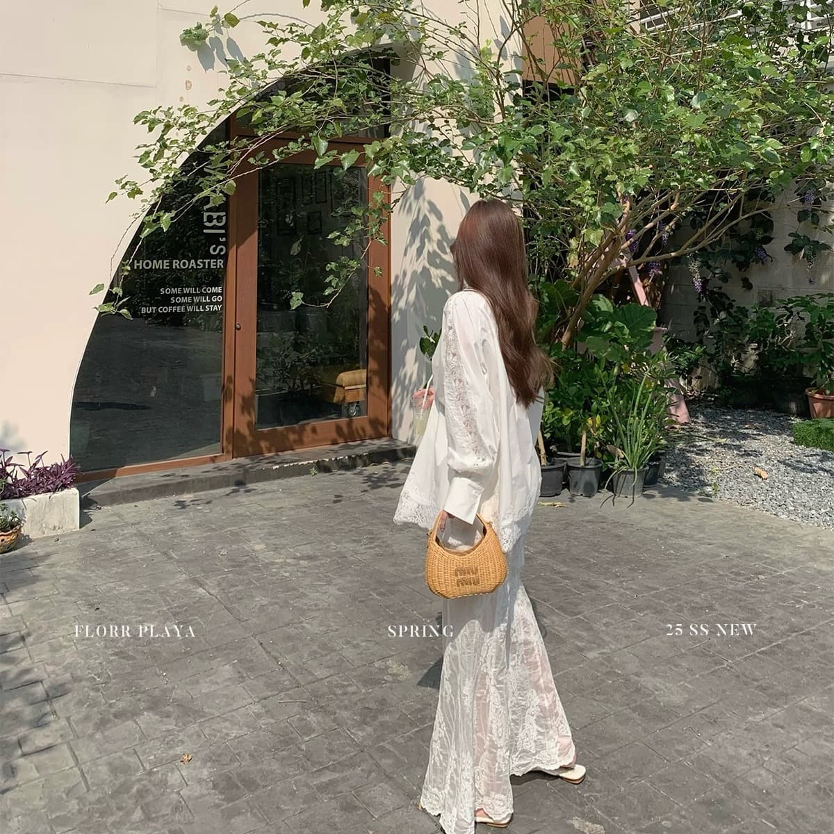 꽃 위안 moon blouse 프랑스식 긴팔 레이스 여성 셔츠 봄 가을 패치워크 디자인 센스 셔츠 상세 이미지 5
