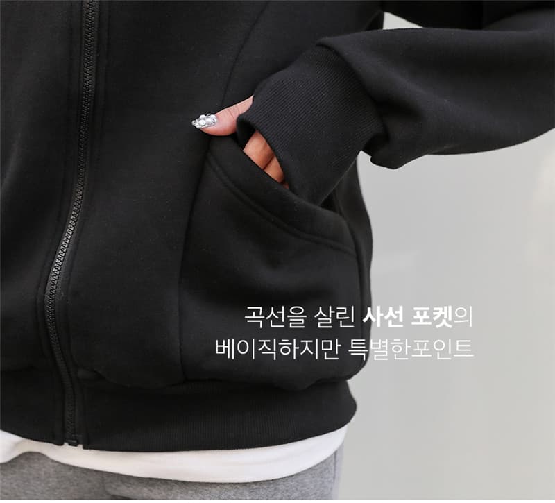 터틀넥 후드 털이 있고 두꺼운 보온 운동 후드티 2026 봄 가을 3 차원 캐주얼 문예 재킷 맨위 학생 상세 이미지 9
