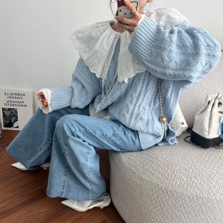 4 가지 색상 지금 봄 새로운 신제품 여성 의류 단색 두 버클 압축 압력 라인 거친 가장자리 청바지 상세 이미지 28