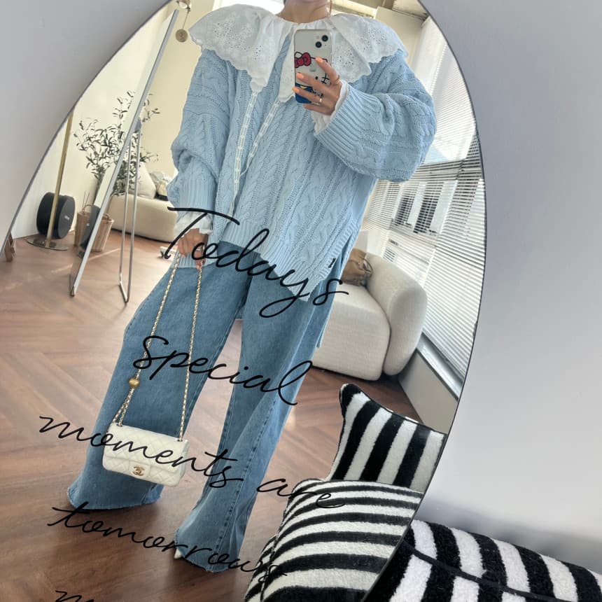 4 가지 색상 지금 봄 새로운 신제품 여성 의류 단색 두 버클 압축 압력 라인 거친 가장자리 청바지 상세 이미지 30
