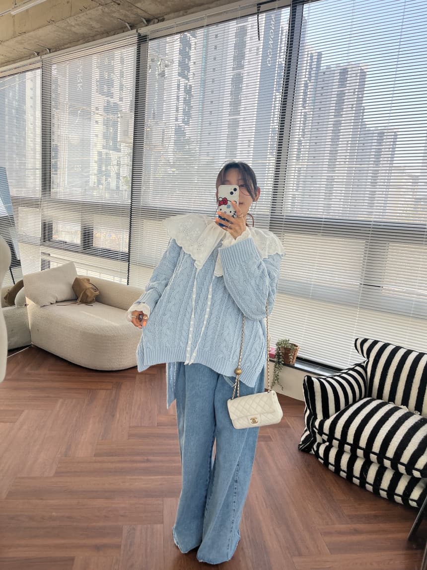 4 가지 색상 지금 봄 새로운 신제품 여성 의류 단색 두 버클 압축 압력 라인 거친 가장자리 청바지 상세 이미지 31