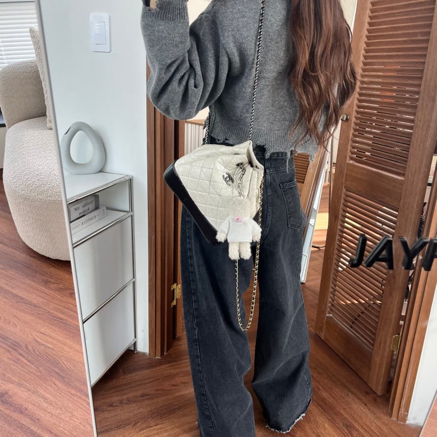 4 가지 색상 지금 봄 새로운 신제품 여성 의류 단색 두 버클 압축 압력 라인 거친 가장자리 청바지 상세 이미지 55