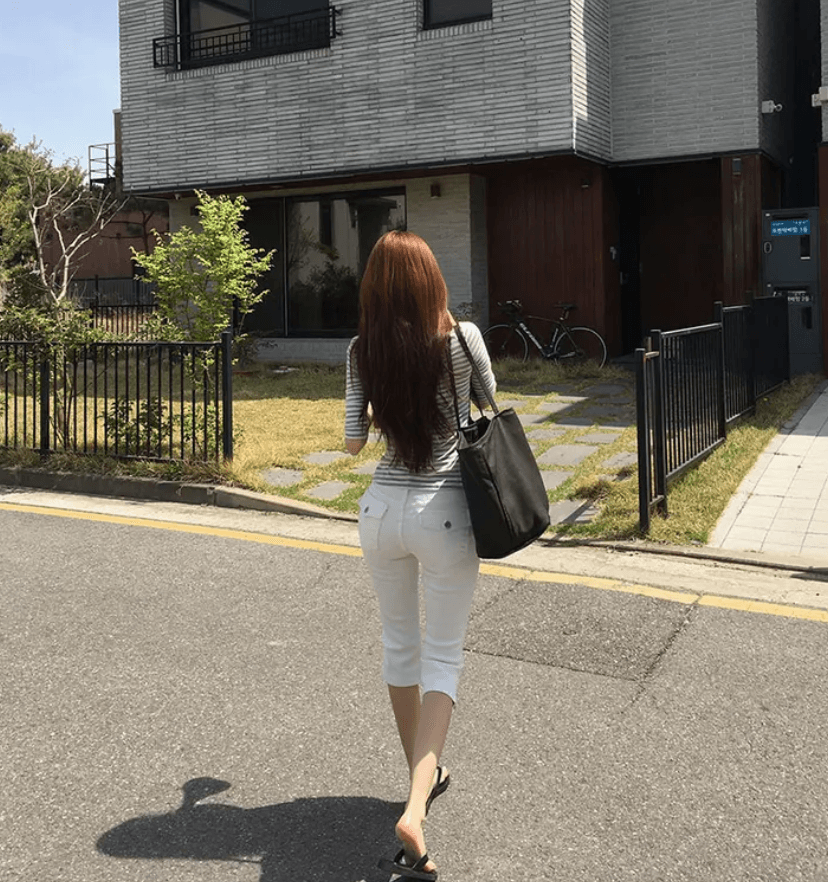 지금 다용도 capri 하이웨이스트 신축성 바지 여성 주머니 7부 바지 타이트 캐주얼 바지 상세 이미지 18