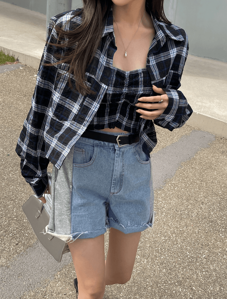 지금 다용도 패치워크 캐주얼 반바지 상세 이미지 19
