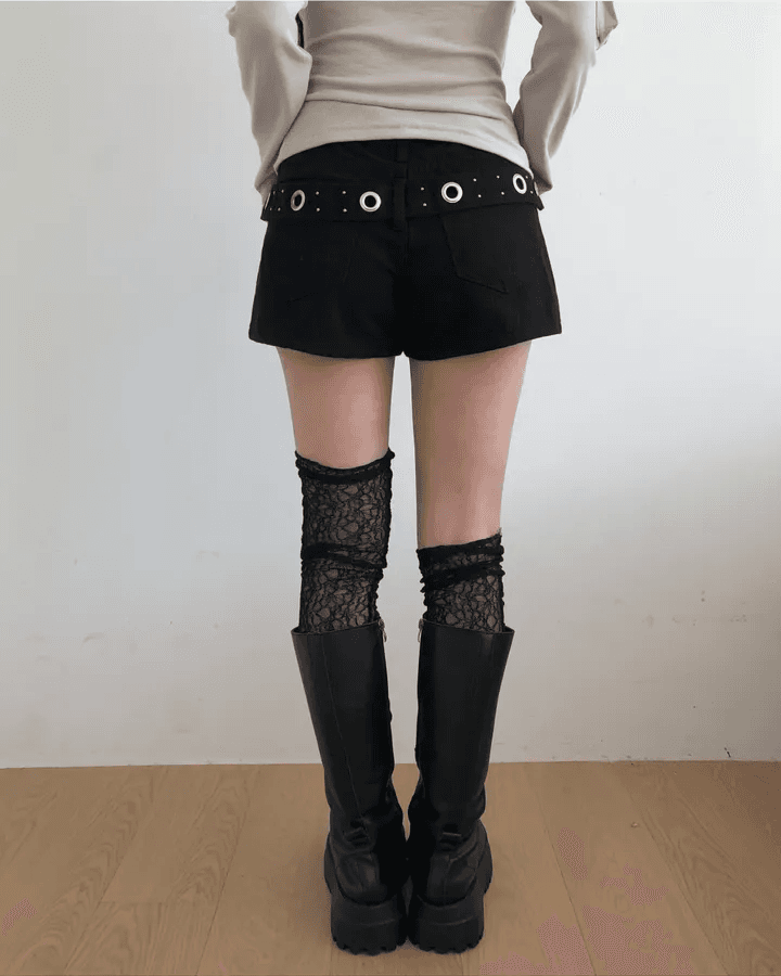 지금 핫걸 바람 징 옥수수 눈 단색 다용도 반바지 상세 이미지 24