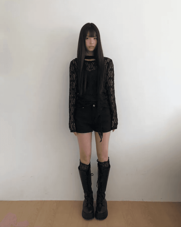 지금 핫걸 바람 징 옥수수 눈 단색 다용도 반바지 상세 이미지 25