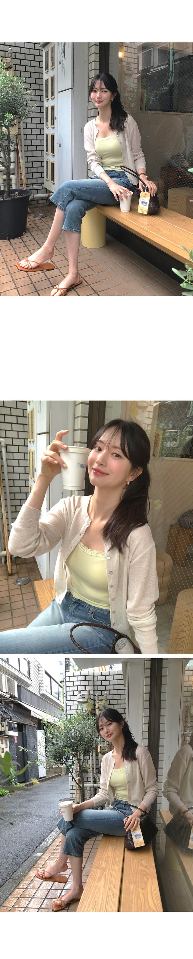 지금 66893# 워싱 마 오래된 몸매 가꾸기 신축성 데님 7부 바지 바지 상세 이미지 7