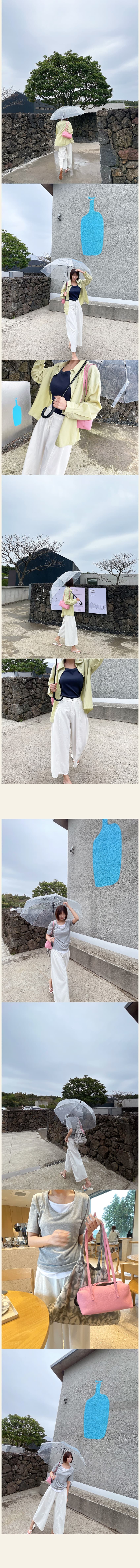 밖으로 대 물품 사탕 색상 측면 주름 넓은 다리 부츠컷 9 포인트 청바지 상세 이미지 26