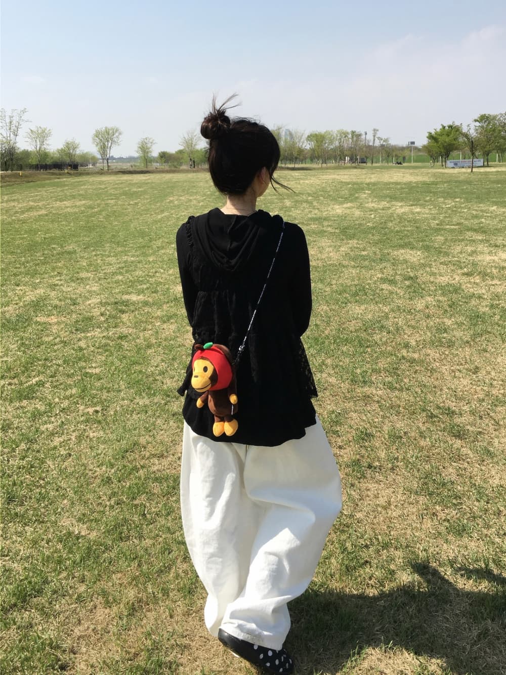 5 가지 색상 지금 루즈핏 리프트 엉덩이 주름 캐주얼 데님 긴 바지 상세 이미지 6