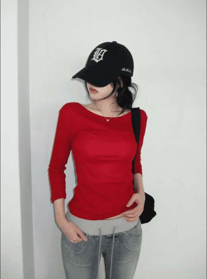 지금 패치워크 색상 허리 머리 패치워크 얇은 스타일 원단 부츠컷 몸매 가꾸기 데님 긴 바지 상세 이미지 3
