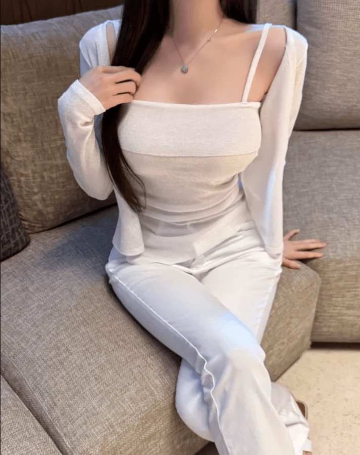 2 색 지금 바지 트임 수리 주머니 몸 타이트 7 점 데님 바지 반바지 상세 이미지 4