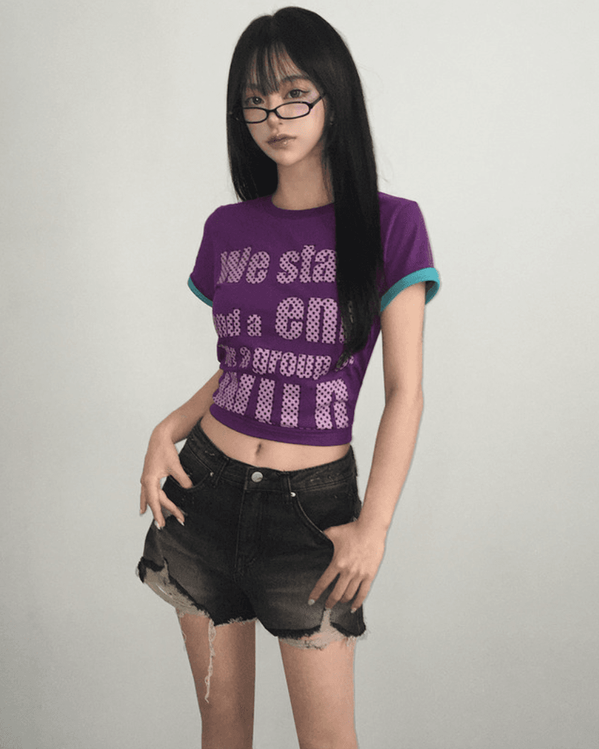 지금 거친 가장자리 워싱 마 오래된 데님 반바지 핫 바지 상세 이미지 19