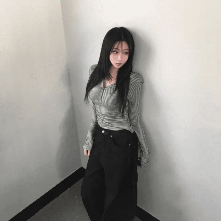 지금 주머니 카모플라주 뜨거운 느긋한 바람 디자인 센스 마 오래된 워싱 데님 바닥 청소 긴 바지 상세 이미지 19