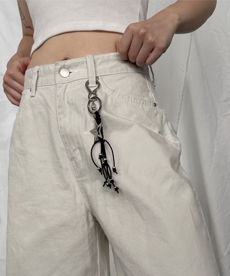 둘 색상 지금 버드 나무 못 디자인 루즈핏 미니멀리즘 캐주얼 바지 반바지 상세 이미지 13