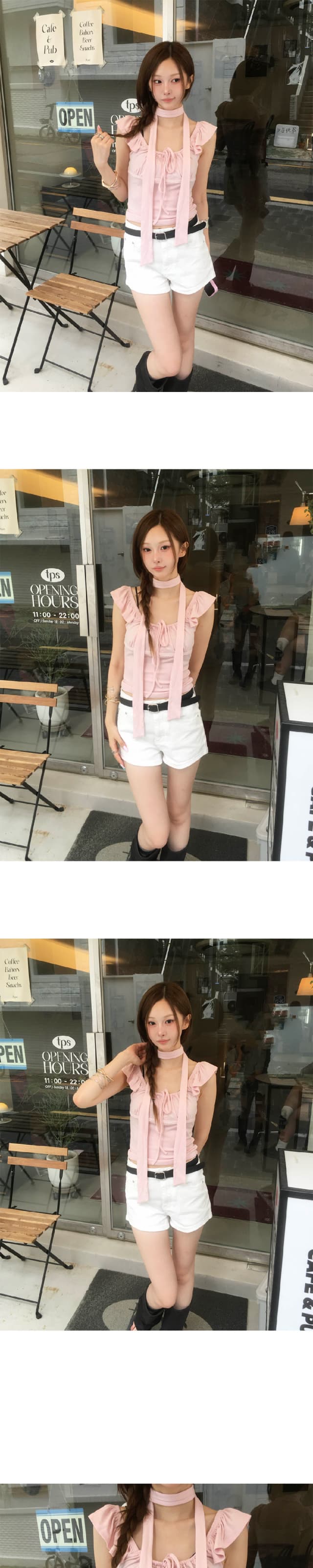 둘 색상 지금 주머니 버드 나무 못 캐주얼 일상 데님 반바지 상세 이미지 13