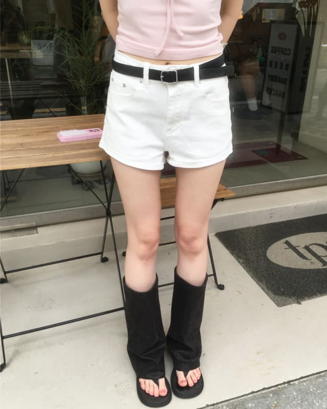 둘 색상 지금 주머니 버드 나무 못 캐주얼 일상 데님 반바지 상세 이미지 24