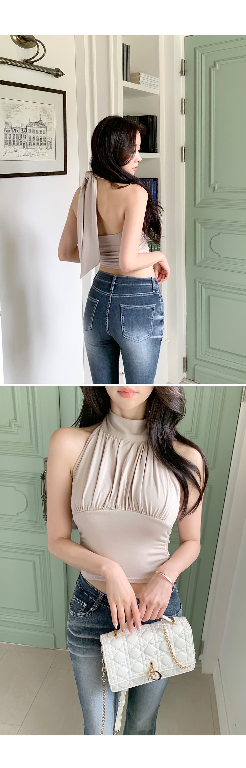 예쁜 허리 스키니 바지 하이웨이스트 부츠컷 청바지 상세 이미지 14