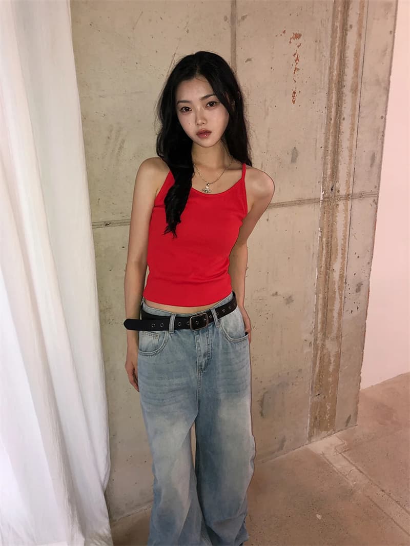 지금 루즈핏 핀치 Pleat 디자이너 청바지 상세 이미지 4
