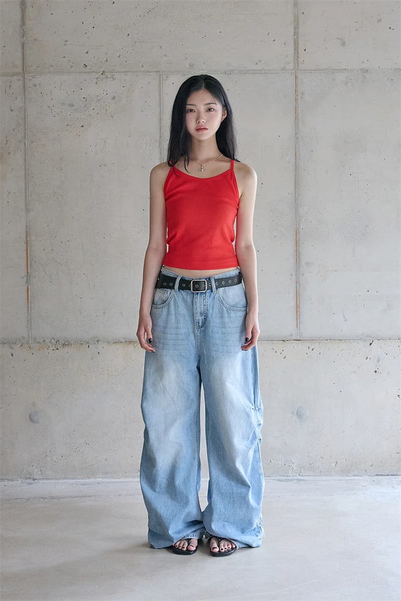 지금 루즈핏 핀치 Pleat 디자이너 청바지 상세 이미지 12