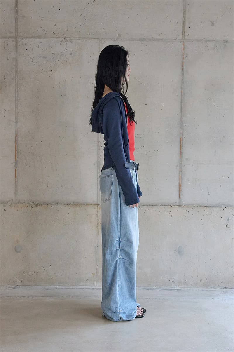 지금 루즈핏 핀치 Pleat 디자이너 청바지 상세 이미지 14