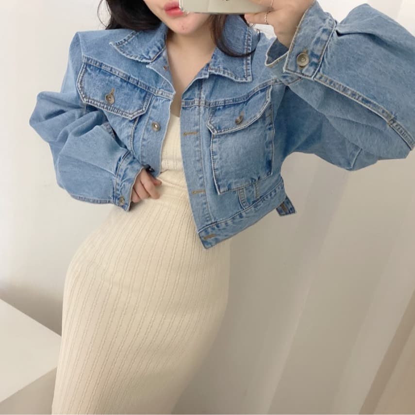 지금 핫걸 워크웨어 바람 루즈핏 가을 어깨 폴로 칼라 쇼트 스타일 재킷 여성 코트 이미지 5