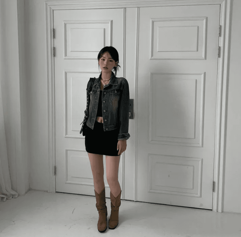 지금 스탠드 칼라 워싱 워크웨어 바람 재킷 넓은 에디션 쇼트 스타일 데님 재킷 상세 이미지 6