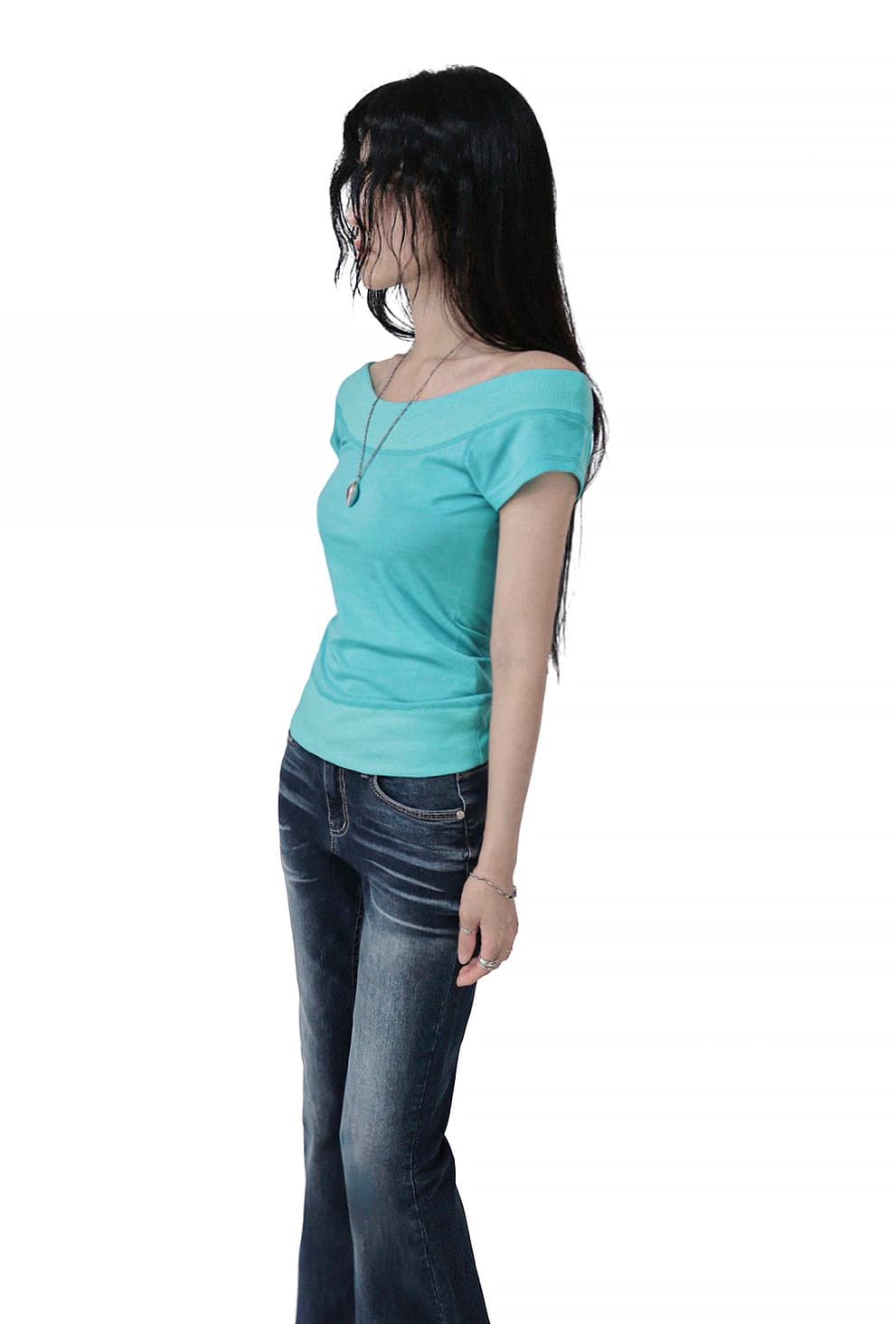 지금 아메리칸 핫걸 워싱 몸매 가꾸기 하이웨이스트 부츠컷 바지 청바지 상세 이미지 3